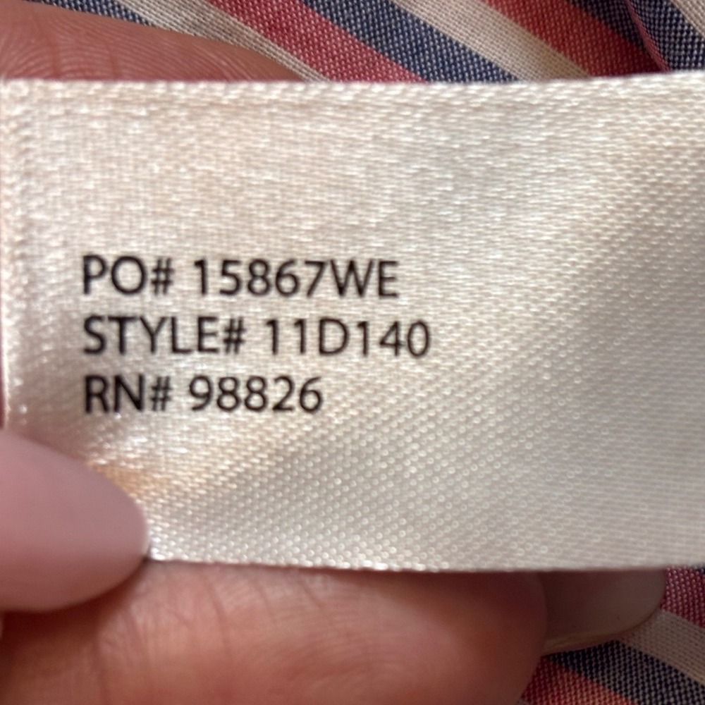 U.S. Polo Assn Shirt Mens 2XL Barberry Striped Short Sleeve Button Down NWT - Picture 12 of 14